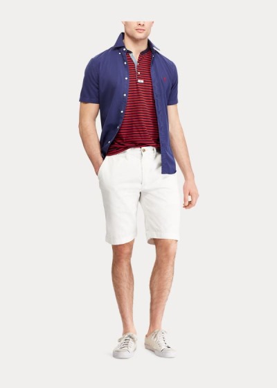 Pantalones Cortos Polo Ralph Lauren Hombre Blancos - Relaxed Fit - JFBPH4293